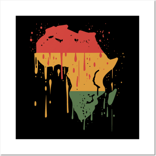 Africa Flag Posters and Art